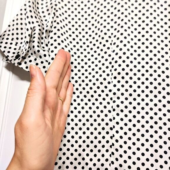 The Limited Silky Polka Dot Blouse Short Sleeve - Picture 7 of 8